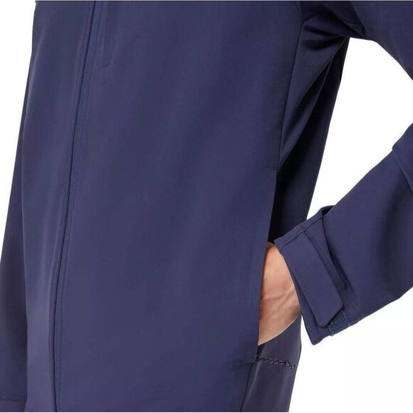 Kirkland Men’s 4-Way Stretch Water Wind Resistant Lightweight Jacket Navy Size L - Picture 2 of 11